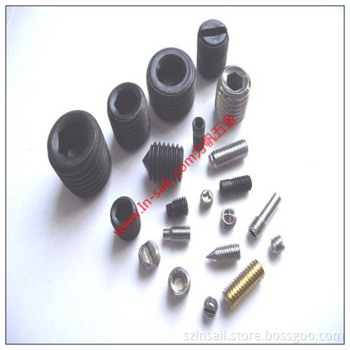DIN553, ISO7434, Slotted Set Screws with Cone Point